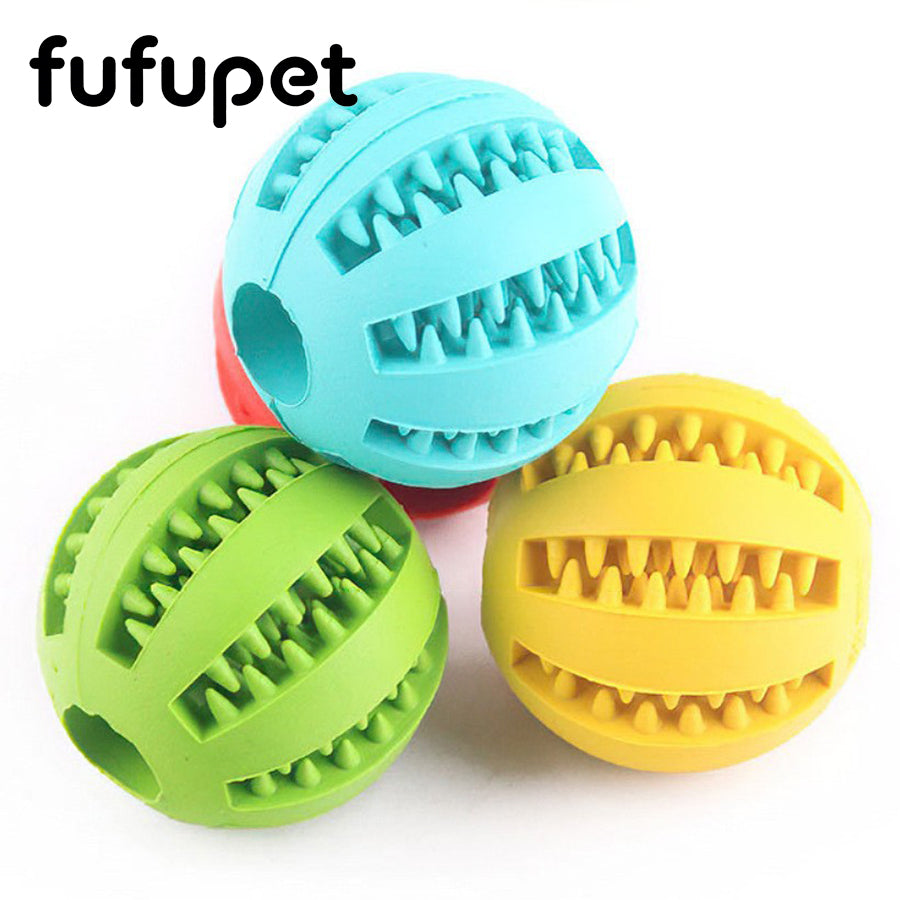 Dog Interactive Puzzle Toy Ball, Rubber Dental Chew Treat Dispenser for Small Medium Large Dogs, Teeth Cleaning Slow Feeder Pet Toy