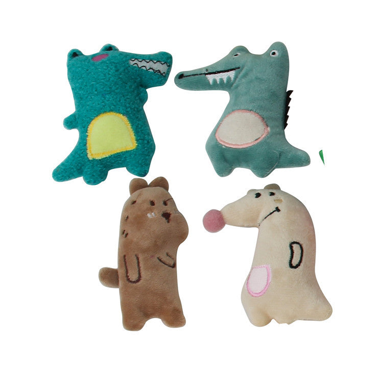 Cute Cartoon Plush Cat Toys with Catnip - Interactive Bite & Chew Toys for Kitten Self Play, Teeth Cleaning & Boredom Relief