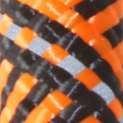 BAAPET 2/4/5/6 FT Dog Leash with Comfortable Padded Handle and Highly Reflective Threads for Small Medium and Large Dogs (5FT-1/2'', Black) - 1/2'' x 5 FT (18~120 lbs.) / Black Orange