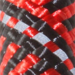 BAAPET 2/4/5/6 FT Dog Leash with Comfortable Padded Handle and Highly Reflective Threads for Small Medium and Large Dogs (5FT-1/2'', Black) - 1/2'' x 5 FT (18~120 lbs.) / Black Red