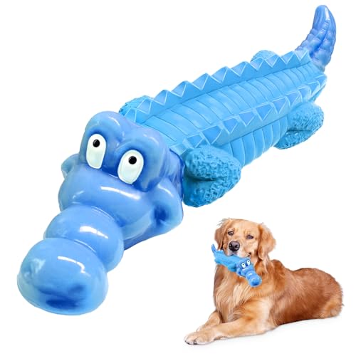 Jeefome Dog Toys for Aggressive Chewers - Tough,Indestructible Dog Chew Toys for Large, Medium,Small Breed to Keep Them Busy - Pure Blue