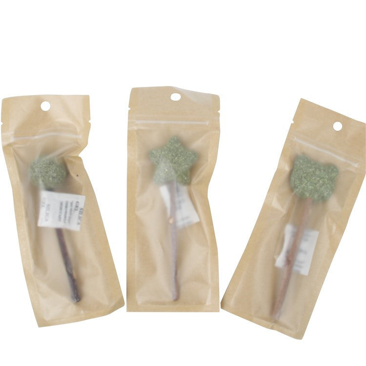 Natural Silvervine Catnip Lollipop for Cats - Interactive Chew Toy & Dental Treat