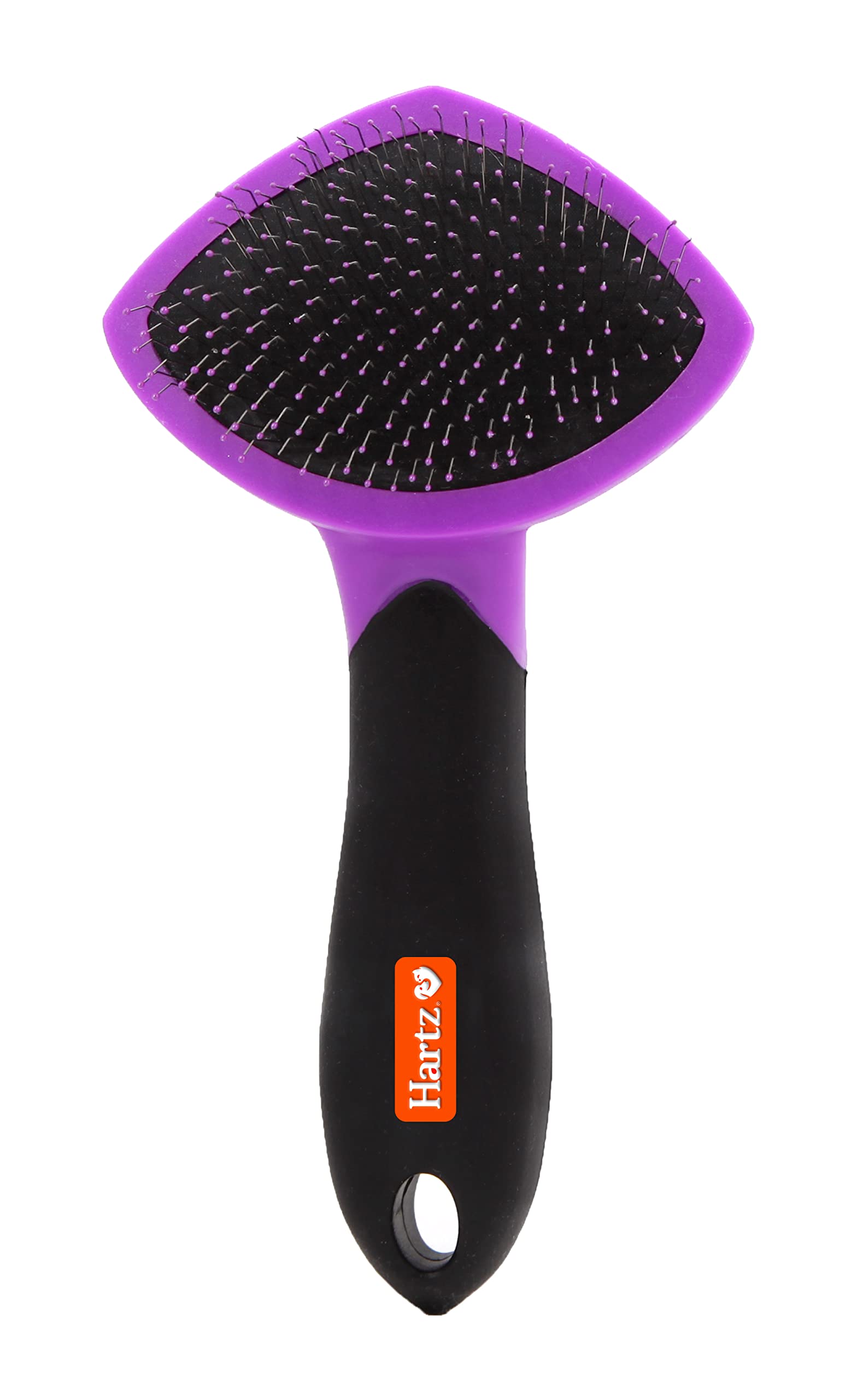 Dipoo Self Cleaning Shedding Brush - Skin Friendly Grooming Tool for Dogs, Cats, and Puppies, Deshedding and Hair Removal for Long and Short Haired Pets, Black