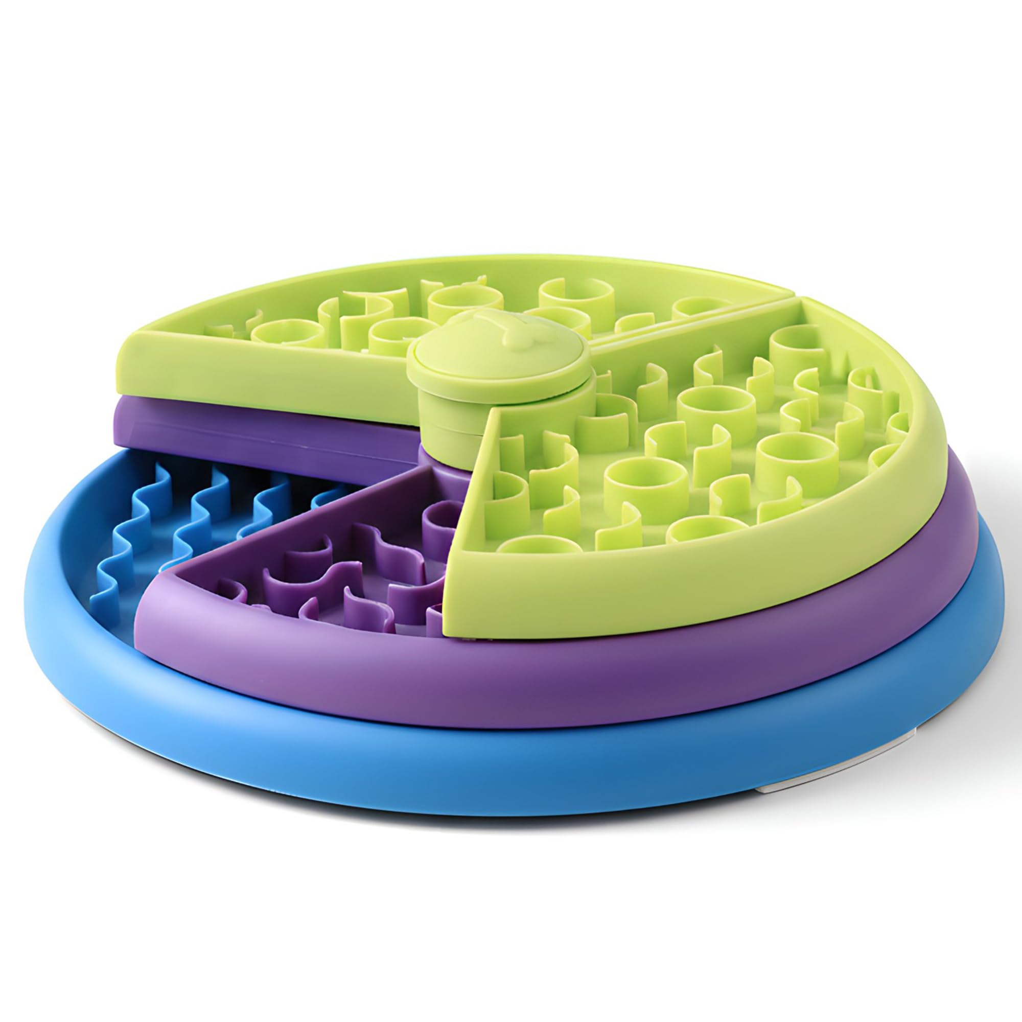 Slow Feeder Dog Bowl 3 Levels, Reduces Boredom and Anxiety, Non-Slip Interactive Puzzle Feeder, Suitable for Small/Medium/Larger Dogs