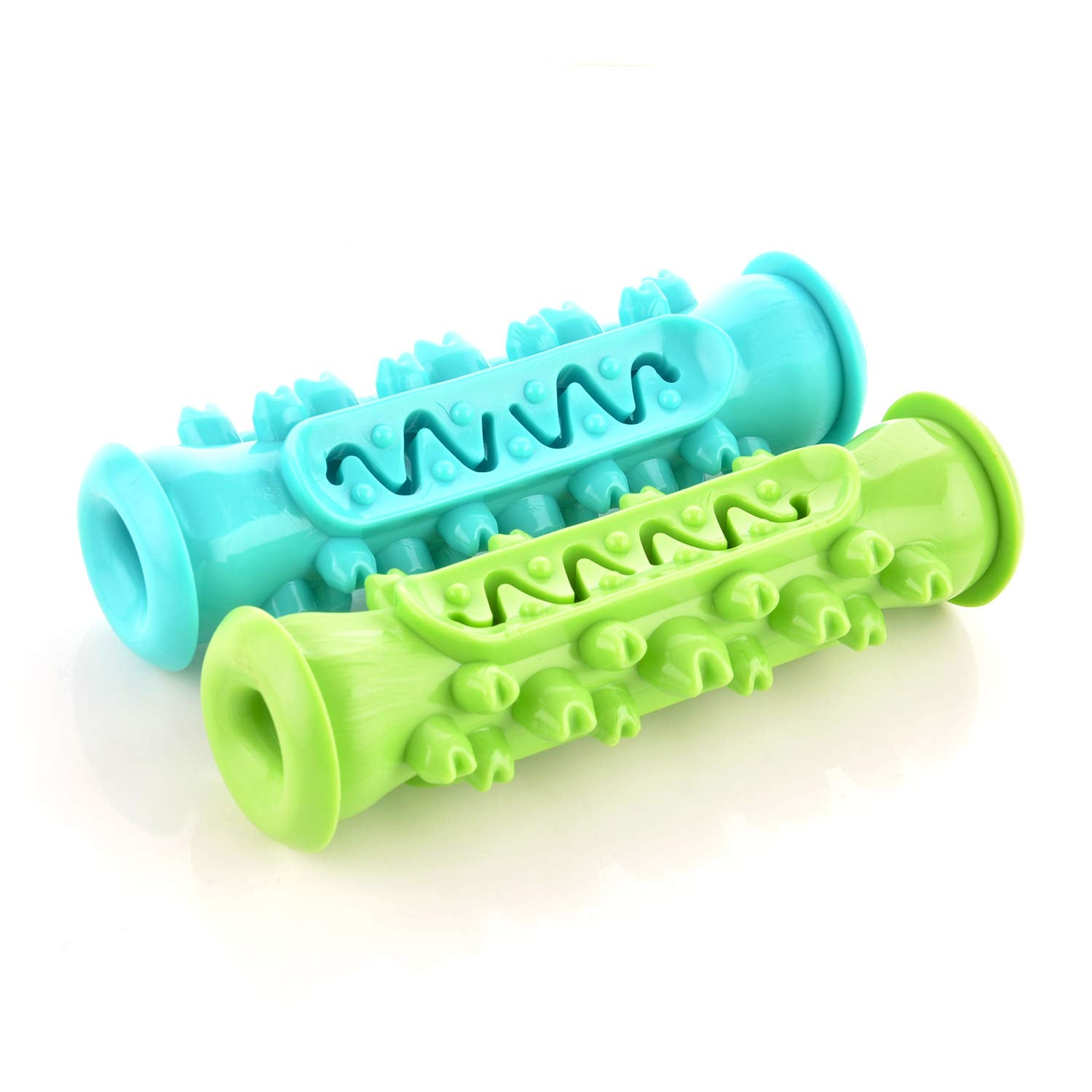 Playology Dog Toys | Dental Chew Stick Gentle on Gums | Medium Peanut Butter Scented Toy - Easy to Clean and Made from Non Toxic Materials