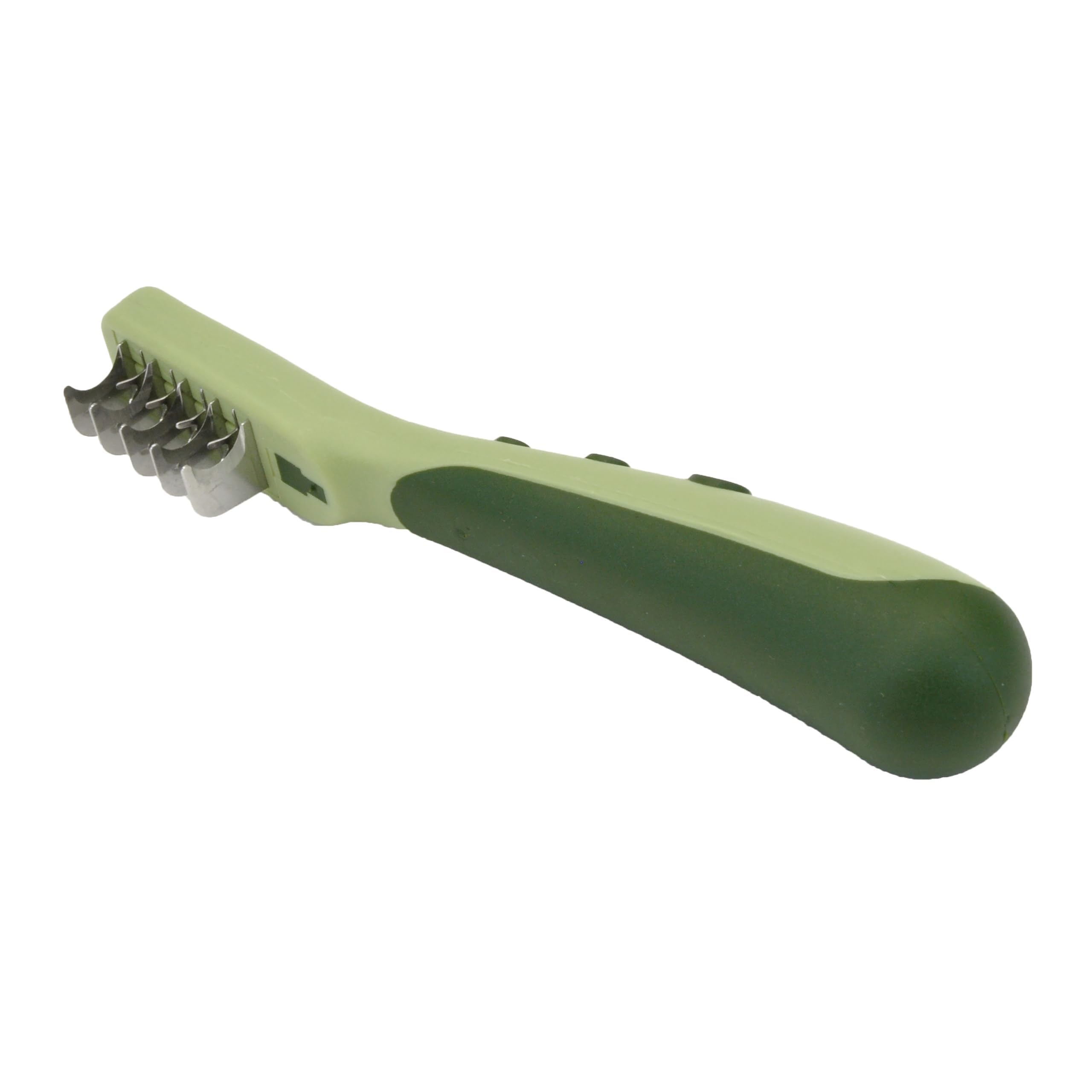 Pets First Professional Pet Mat Remover - Dematting Tool for Grooming Cats & Dogs - Removes Matted Fur, Tangles, Knots, Loose Hair & Dirt - Stainless Steel, Gentle Teeth, Soft Comfort Grip Handle,Blue