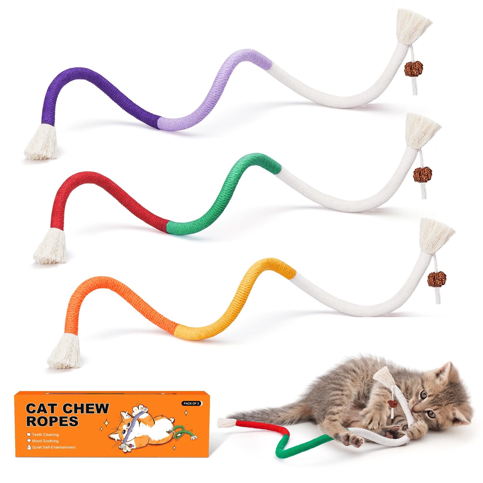 miwoowim Natural unstained Feathers,8PCS Cat Feather Toys Replacement Wand Toy Refills, Cat Feathers Refill for Indoor Cats,Perfect Wand Attachments