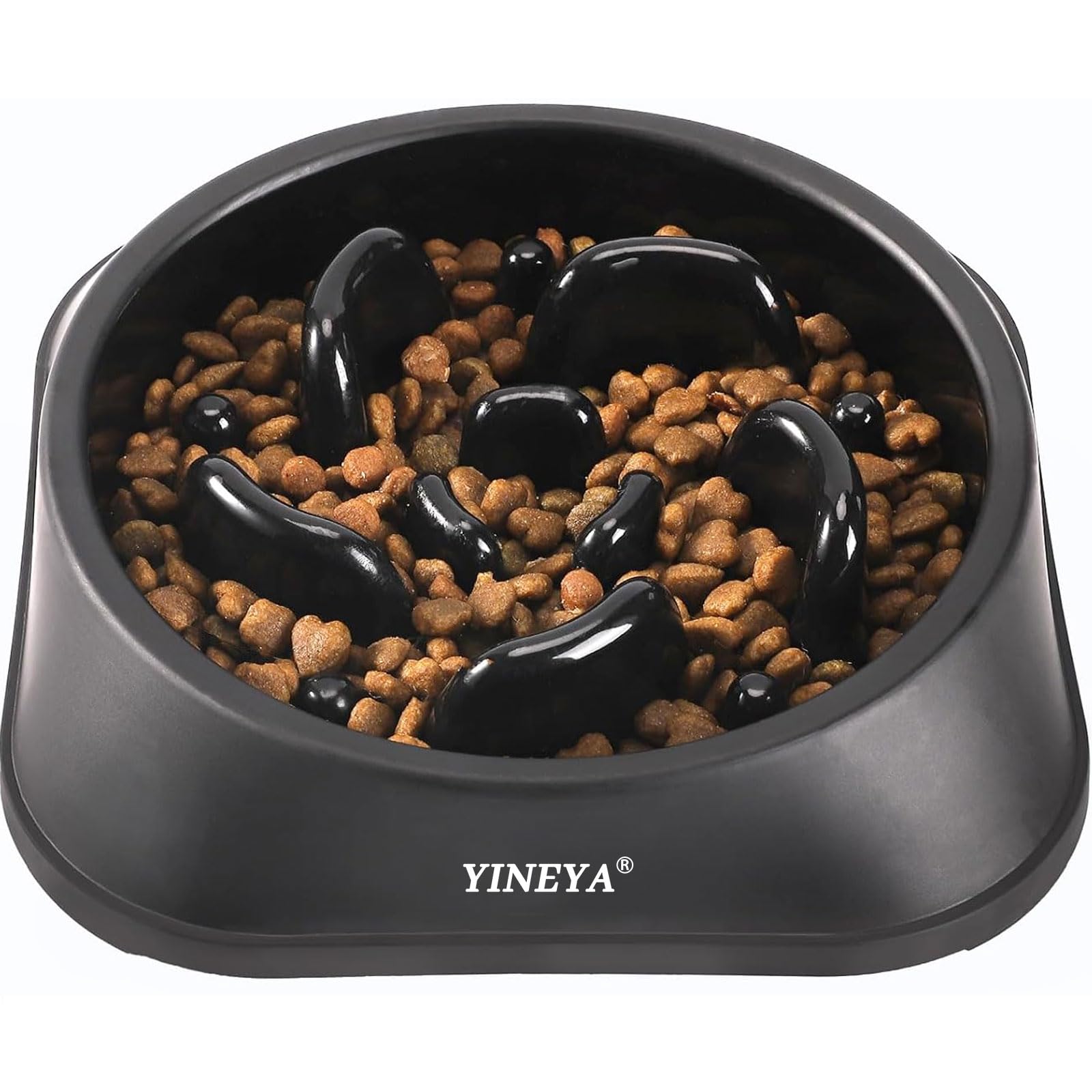MateeyLife Slow Feeder Dog Bowls 2PCS, Anti-Choking Puzzle Dog Food Bowls, Anti-Slip Interactive Feeding Slow Down Eating, Bloat Stop Maze Dishes for Medium Breeds