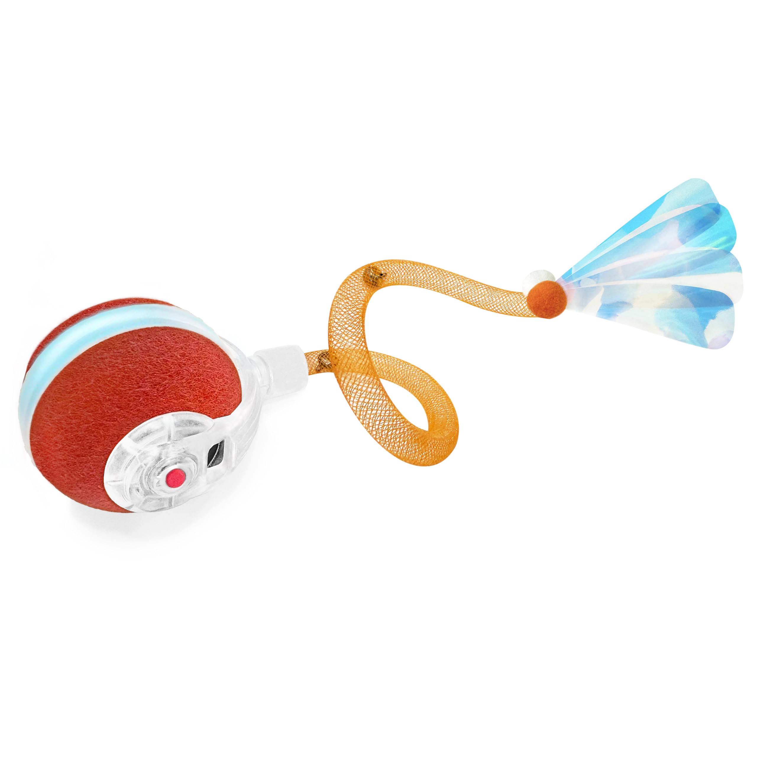 BABORUI Interactive Cat Toy Ball - Automatic Interactive Cat Toys for Indoor Cats with 3 Tails, 2 Speeds Rechargeable Cat Enrichment Toys for Small/Medium/Large Cats to Keep Them Busy(Blue)