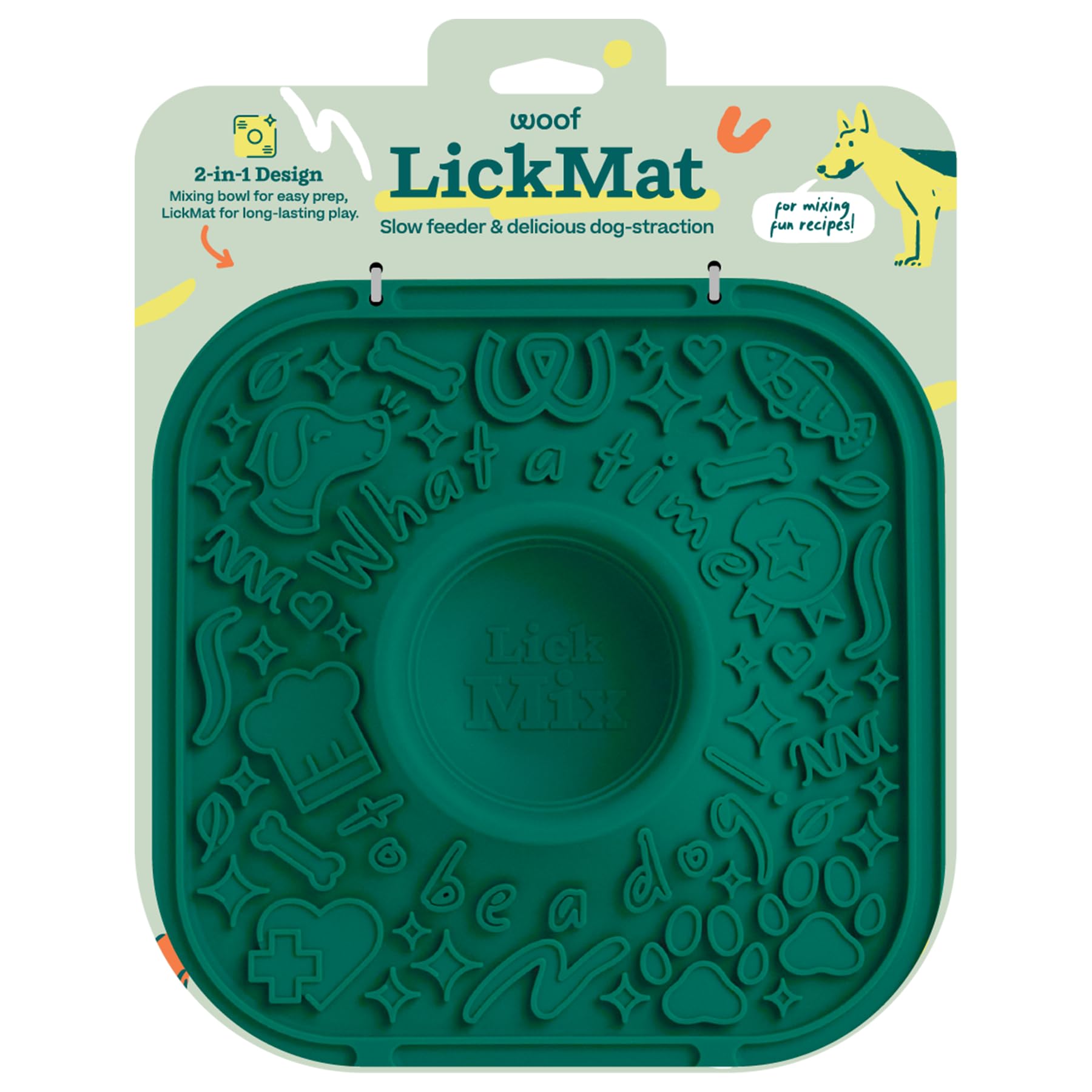 Aquapaw Dog Bath Lick Mat - 2-Pack, XL, Blue - Slow Feeder Mat & Dog Treat Container with Suction Cup - Shower Peanut Butter Holder & Bathing Distraction Aid