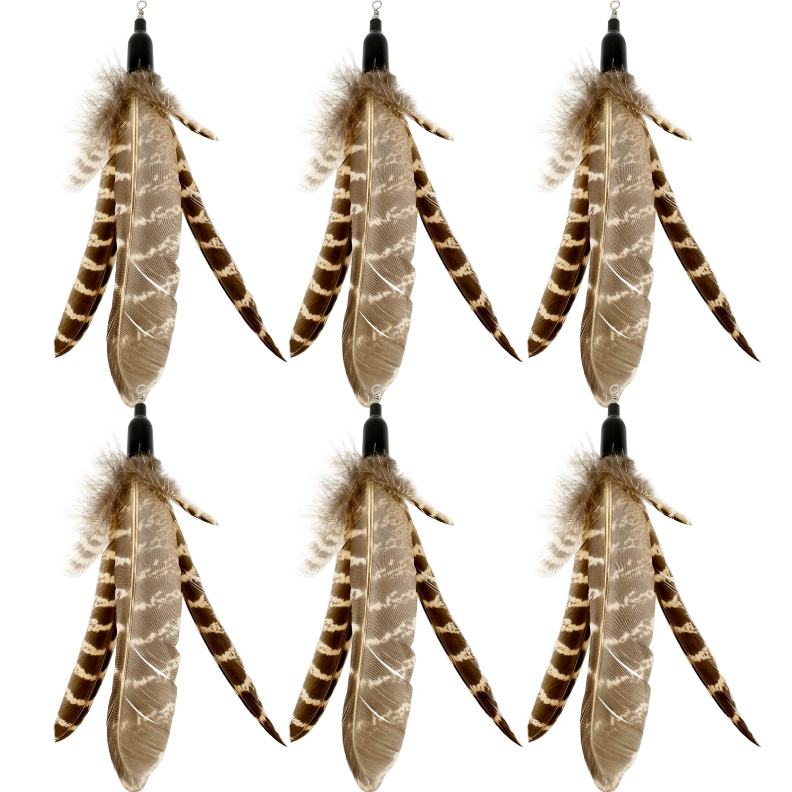 The Natural Pet Company Cat Toys Feather Refill 6 Pack - Add Life to Your Cat's Favorite Toy with This Interchangeable Feather Refill Multipack (As Photographed).