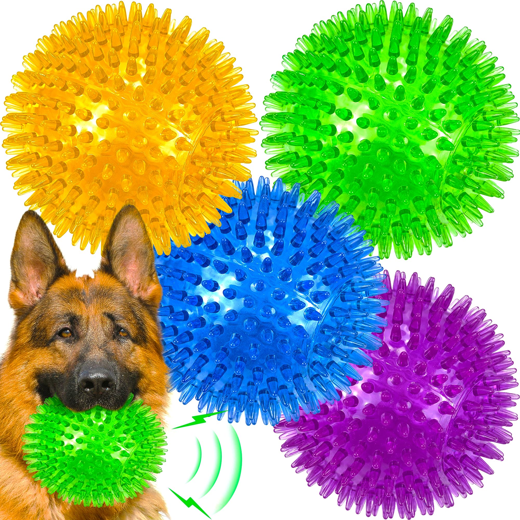 Tough Dog Rope Toys for Aggressive Chewers, Tough Tug of War Dog Toys for Large, Medium & Small Dogs – 5 Pack Including 2 Ropes & 3 Supplies