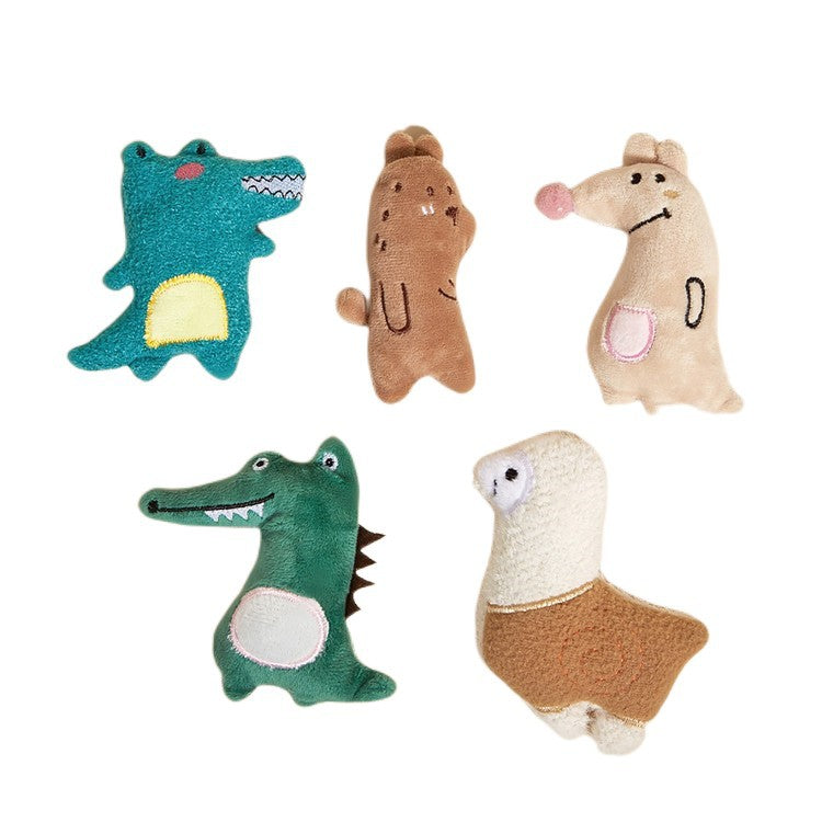 Cute Cartoon Plush Cat Toys with Catnip - Interactive Bite & Chew Toys for Kitten Self Play, Teeth Cleaning & Boredom Relief