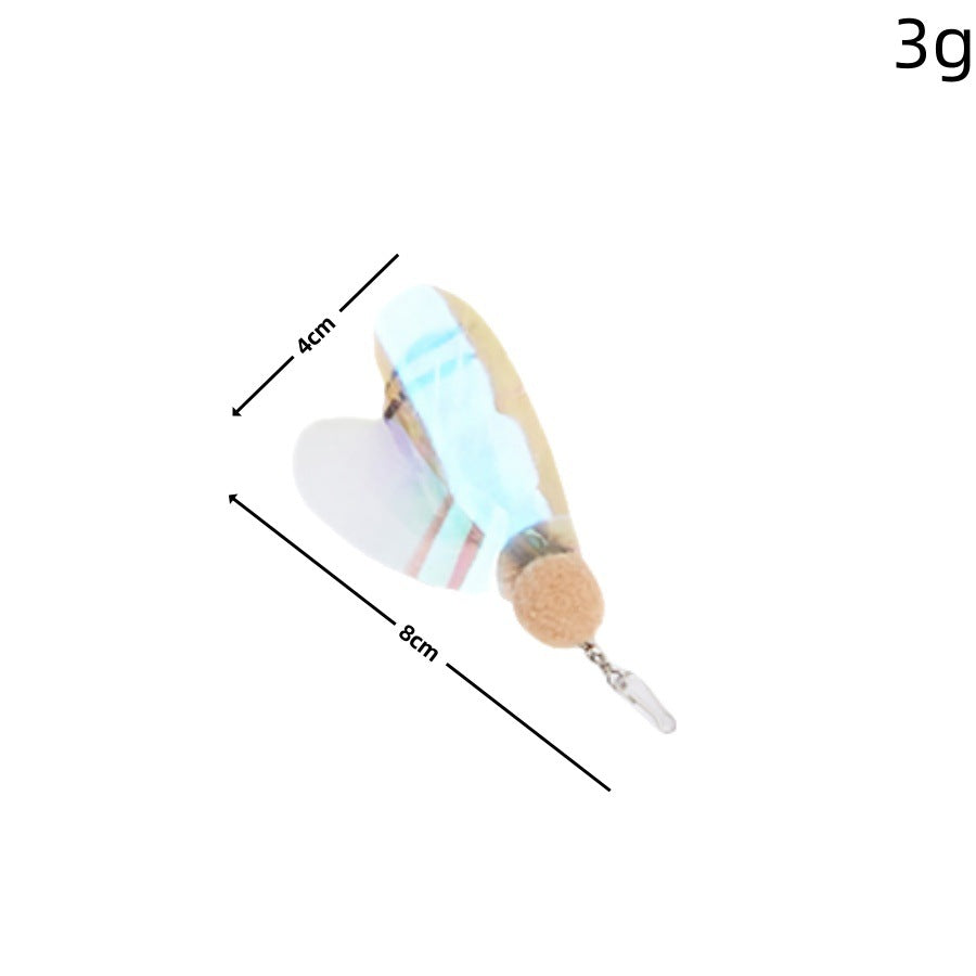 Interactive Feather Cat Teaser Refill Set - Assorted Insect & Bug Replacement Heads for Cat Wand Toys, Interactive Play for Kittens & Adult Cats