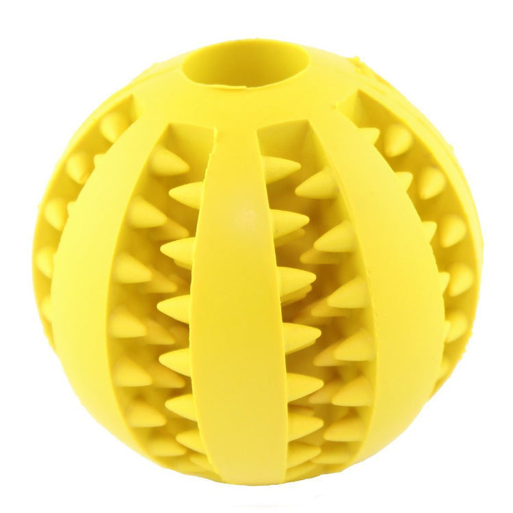 Dog Interactive Puzzle Toy Ball, Rubber Dental Chew Treat Dispenser for Small Medium Large Dogs, Teeth Cleaning Slow Feeder Pet Toy