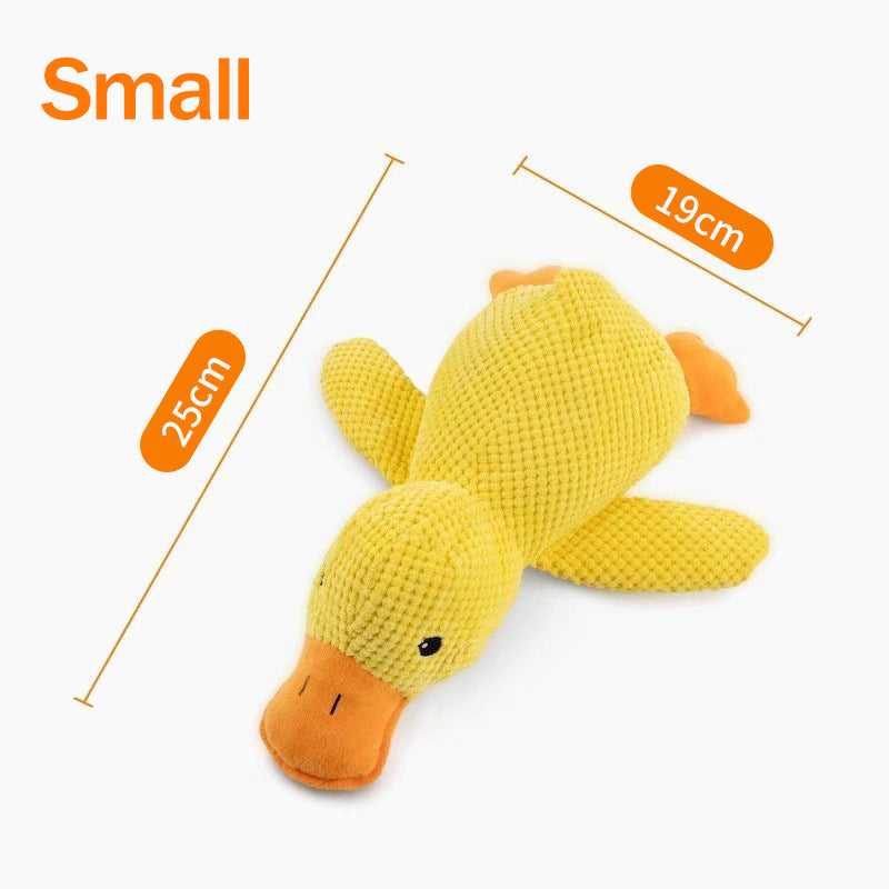 Squeaky Plush Duck Dog Toy, Durable Chew Toy for Small Medium Large Dogs, Interactive Puppy Teething Toy for Boredom & Anxiety Relief