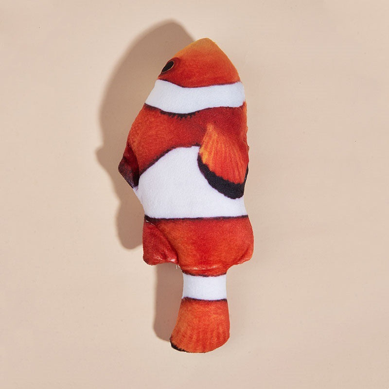 Interactive Cat Fish Toys, Cute Plush Fish Toys for Cats to Play, Bite & Kick