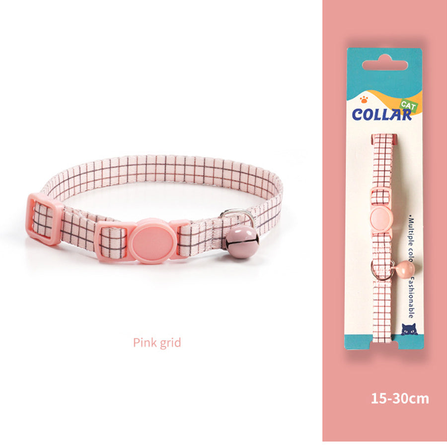 Breakaway Cat Collar with Bell, 10-20cm Adjustable Safety Kitten Collar, Lightweight 10g Cute Printed Cat Collar for Cats