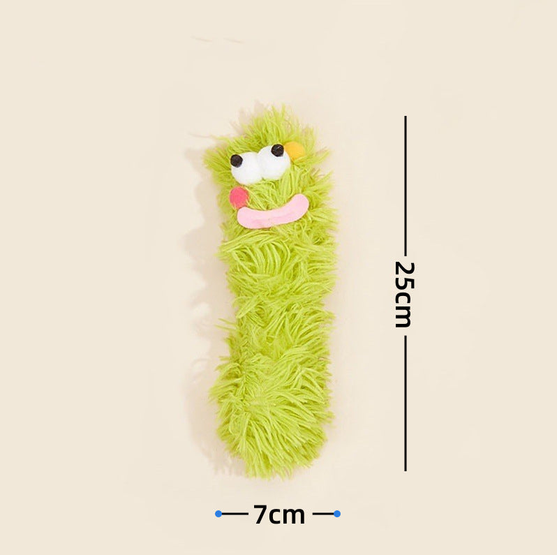5PCS Funny Plush Cat Toys with Catnip, Interactive Crinkle Sound Kicker Toys for Indoor Cats, Soft Fluffy Monster Pillow Chew Toys for Kitten Teething, Boredom Relief & Exercise