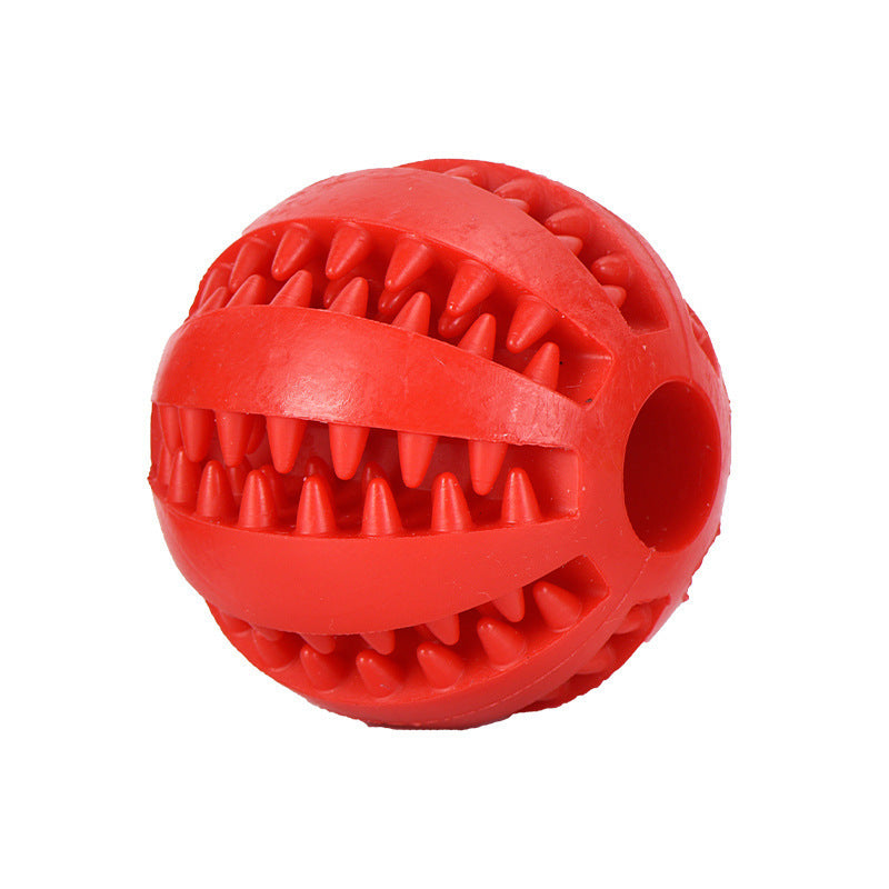 Dog Interactive Puzzle Toy Ball, Rubber Dental Chew Treat Dispenser for Small Medium Large Dogs, Teeth Cleaning Slow Feeder Pet Toy