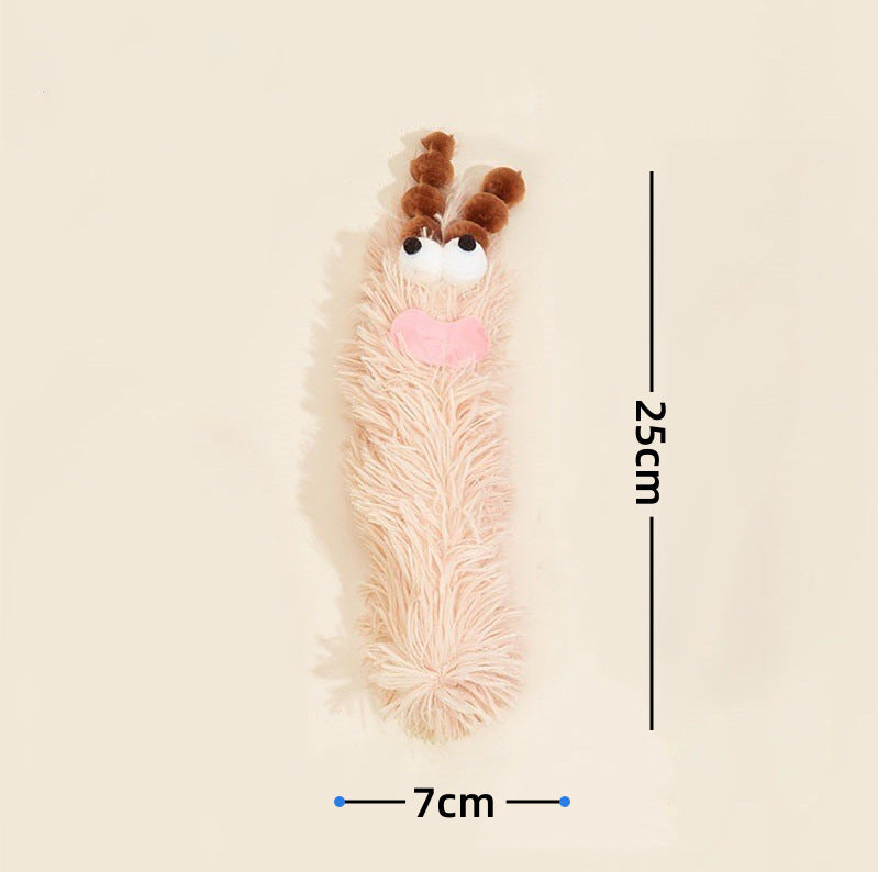 5PCS Funny Plush Cat Toys with Catnip, Interactive Crinkle Sound Kicker Toys for Indoor Cats, Soft Fluffy Monster Pillow Chew Toys for Kitten Teething, Boredom Relief & Exercise