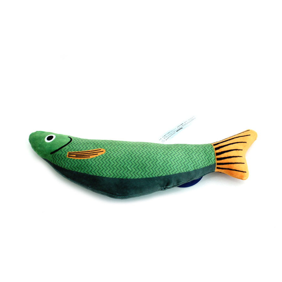 Catnip Fish Toy for Cats, Interactive Plush Kicker Toy with Crinkle Sound, Durable Chew Toy for Boredom Relief & Teeth Cleaning, Washable Simulation Fish Pillow for Indoor Cats Kitten
