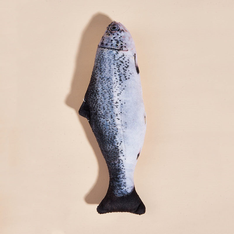 Interactive Cat Fish Toys, Cute Plush Fish Toys for Cats to Play, Bite & Kick