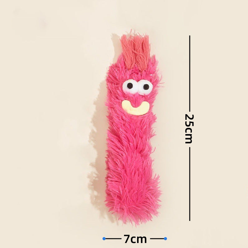 5PCS Funny Plush Cat Toys with Catnip, Interactive Crinkle Sound Kicker Toys for Indoor Cats, Soft Fluffy Monster Pillow Chew Toys for Kitten Teething, Boredom Relief & Exercise