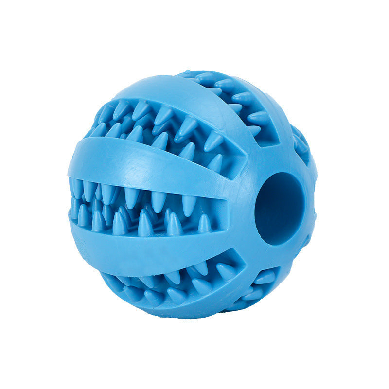 Dog Interactive Puzzle Toy Ball, Rubber Dental Chew Treat Dispenser for Small Medium Large Dogs, Teeth Cleaning Slow Feeder Pet Toy