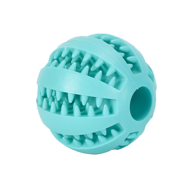 Dog Interactive Puzzle Toy Ball, Rubber Dental Chew Treat Dispenser for Small Medium Large Dogs, Teeth Cleaning Slow Feeder Pet Toy