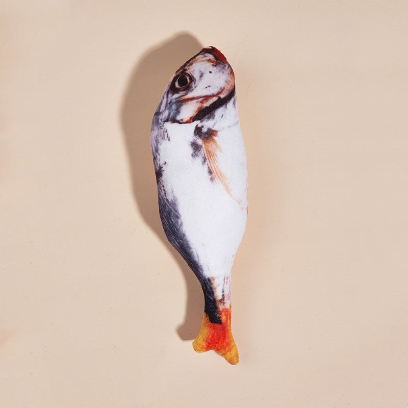 Interactive Cat Fish Toys, Cute Plush Fish Toys for Cats to Play, Bite & Kick