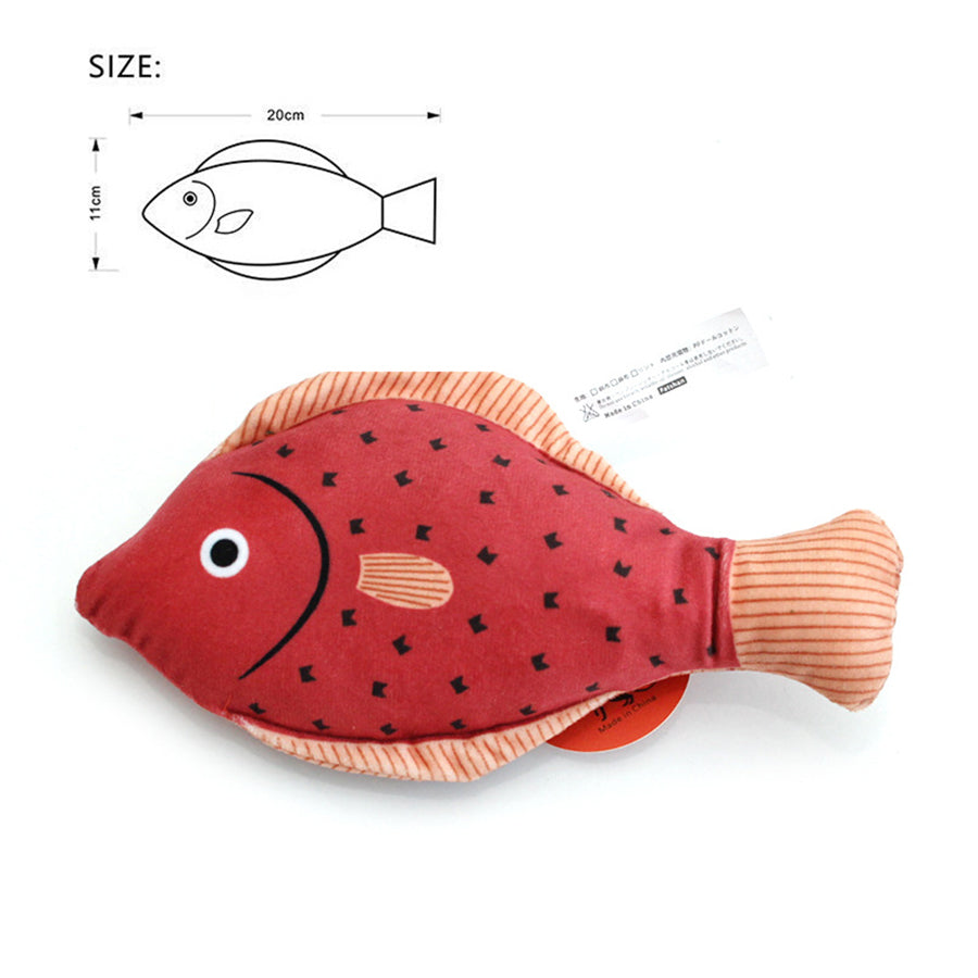 Catnip Fish Toy for Cats, Interactive Plush Kicker Toy with Crinkle Sound, Durable Chew Toy for Boredom Relief & Teeth Cleaning, Washable Simulation Fish Pillow for Indoor Cats Kitten